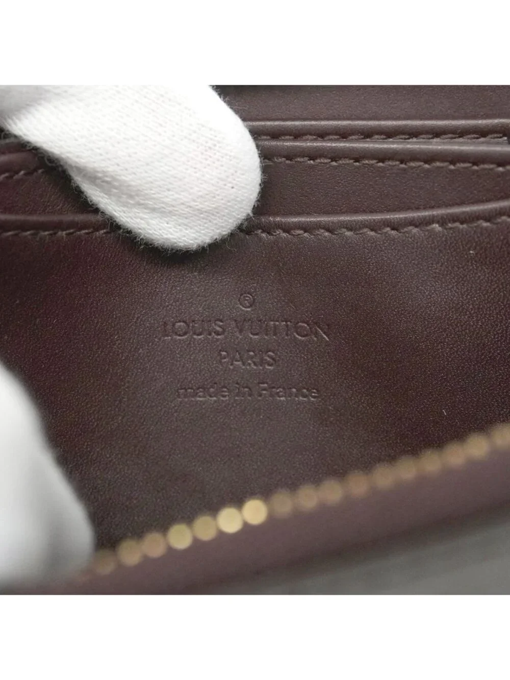 Louis Vuitton Coin Purse Vernis Zippy Amarante